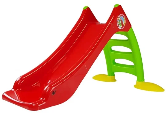 Vrtni Tobogan Za Djecu S Ljestvama S 3 Stepenice, Crveni 130 Cm, 424 1