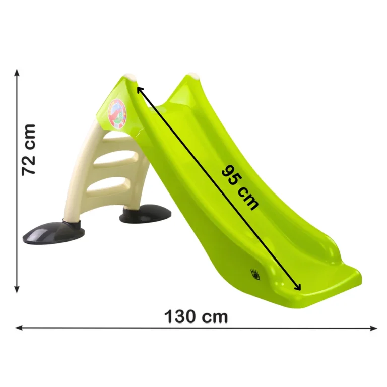 Vrtni Tobogan Za Djecu S Ljestvama S 3 Stepenice, Limeta 130 Cm, 424 2