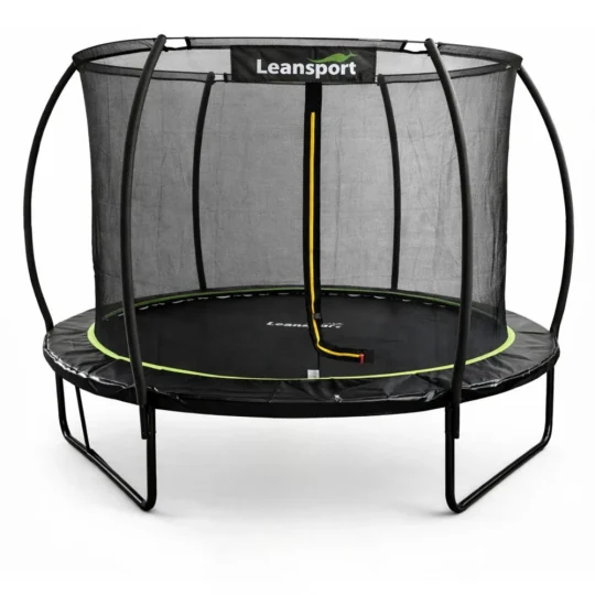 Vrtni Trampolin Lean S Unutarnjom Mrežom Crno Zeleni 183 Cm 6 Stopa 1