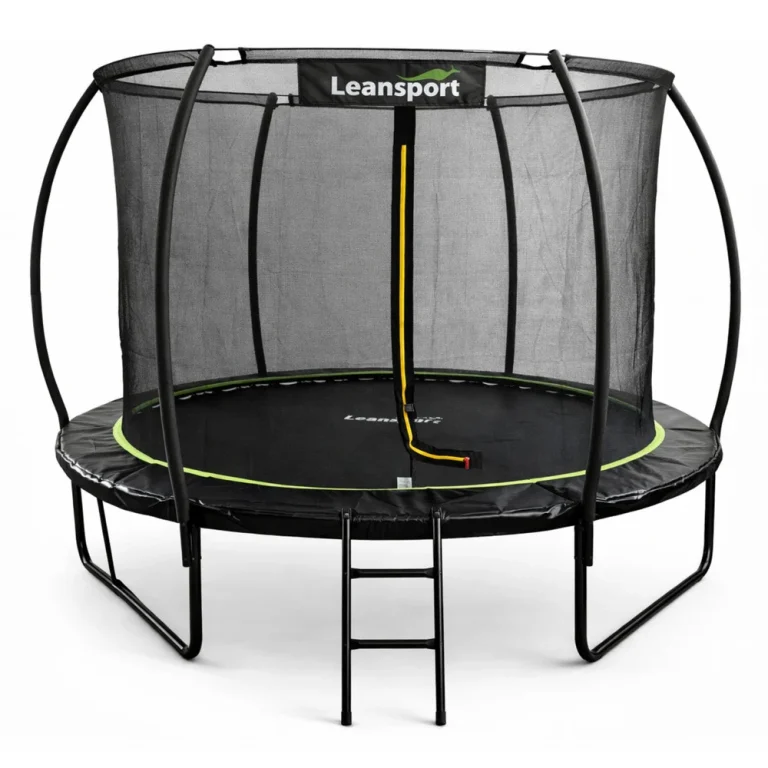 Vrtni Trampolin Lean S Unutarnjom Mrežom Crno Zeleni 305 Cm 10 Stopa 1