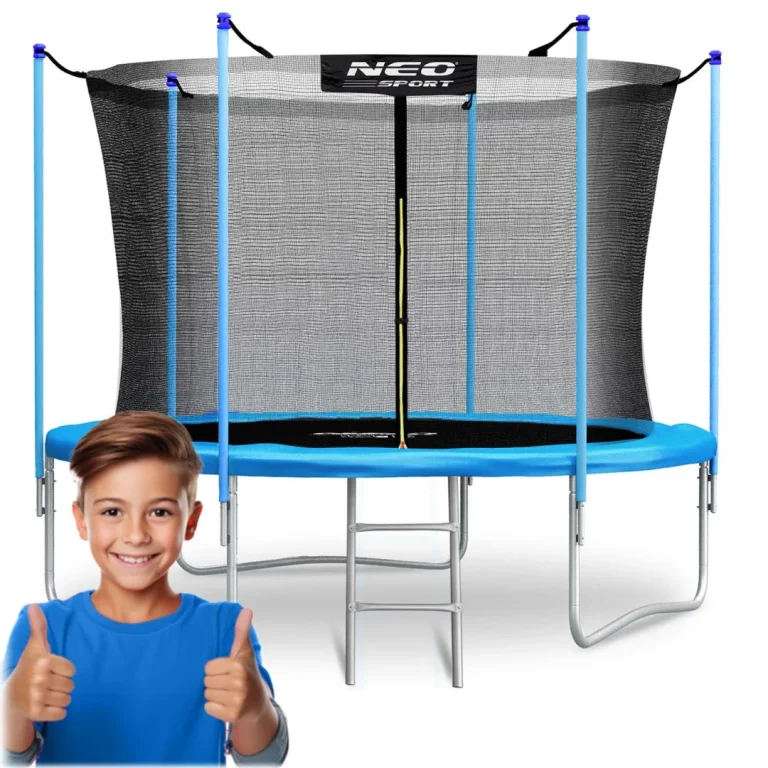 Vrtni Trampolin Neo Sport 183 Cm, 6 Ft, Unutarnja Mreža I Ljestve 13