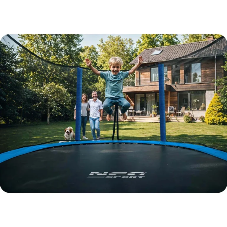 Vrtni Trampolin Neo Sport 183 Cm, 6 Ft, Vanjska Mreža I Ljestve 13