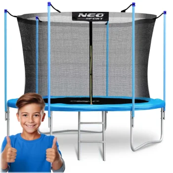 Vrtni Trampolin Neo Sport 252 Cm, 8 Ft, Unutarnja Mreža I Ljestve 12