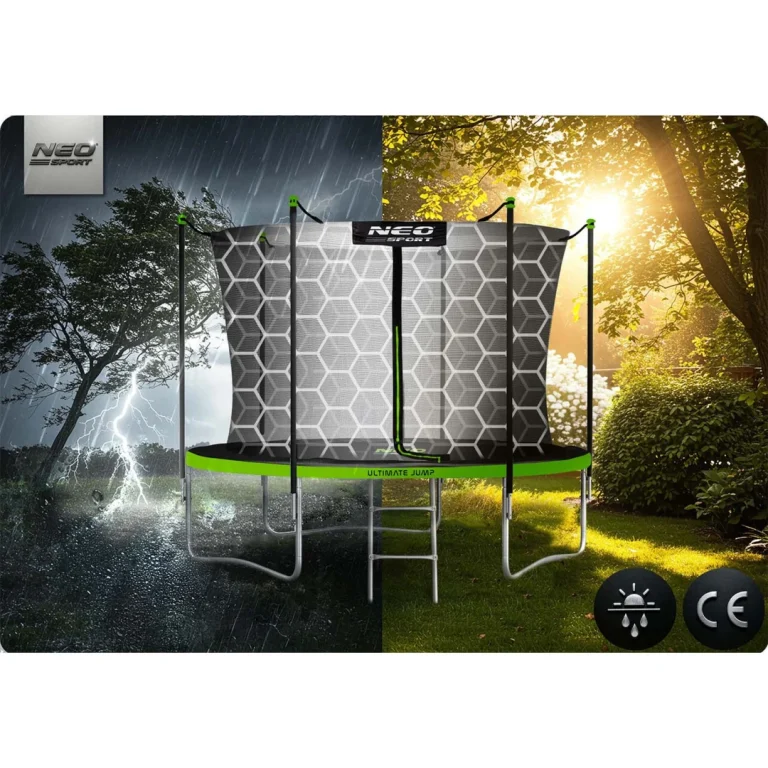Vrtni Trampolin Neo Sport Ns 06w231 183 Cm, 6 Ft, Unutarnja Mreža I Ljestve 9