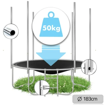 Vrtni Trampolin Neo Sport Ns 06w241 183 Cm, 6 Ft, Unutarnja Mreža I Ljestve 3