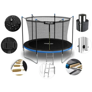 Vrtni Trampolin Neo Sport Ns 06w241 183 Cm, 6 Ft, Unutarnja Mreža I Ljestve 5