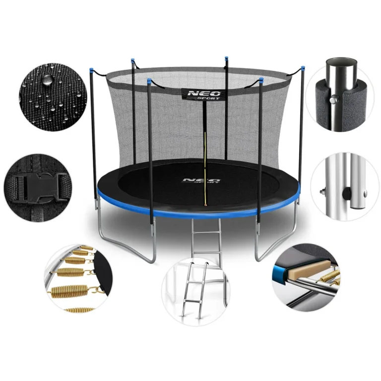 Vrtni Trampolin Neo Sport Ns 06w241 183 Cm, 6 Ft, Unutarnja Mreža I Ljestve 5