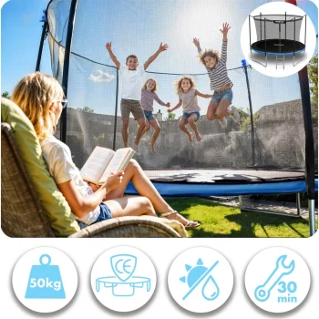 Vrtni Trampolin Neo Sport Ns 06w241 183 Cm, 6 Ft, Unutarnja Mreža I Ljestve 7