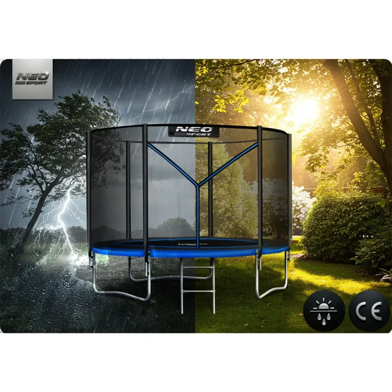 Vrtni Trampolin Neo Sport Ns 06z221 183 Cm, 6 Ft, Vanjska Mreža I Ljestve 8