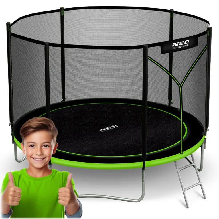 Vrtni Trampolin Neo Sport Ns 06z231 183 Cm, 6 Ft, Vanjska Mreža I Ljestve 14