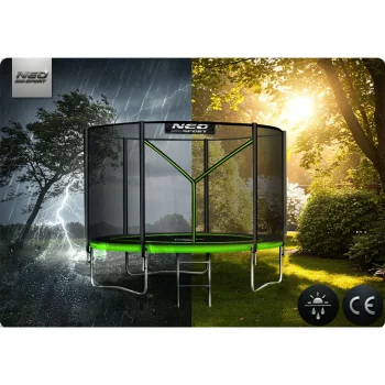 Vrtni Trampolin Neo Sport Ns 06z231 183 Cm, 6 Ft, Vanjska Mreža I Ljestve 8