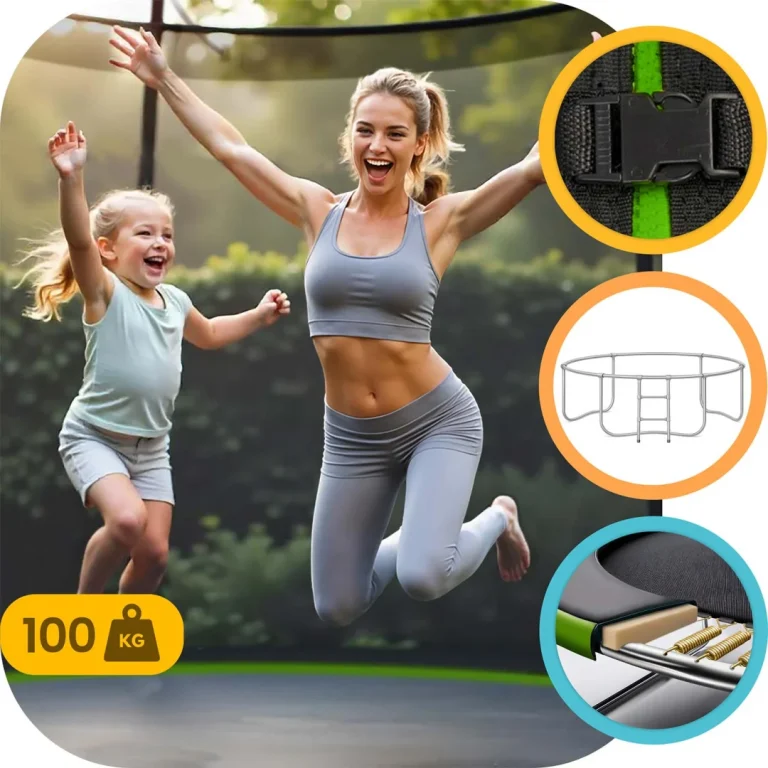 Vrtni Trampolin Neo Sport Ns 08w231 252 Cm, 8 Ft, Unutarnja Mreža I Ljestve 3