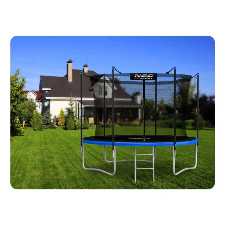 Vrtni Trampolin Neo Sport Ns 08w241 252 Cm, 8 Ft, Unutarnja Mreža I Ljestve 10