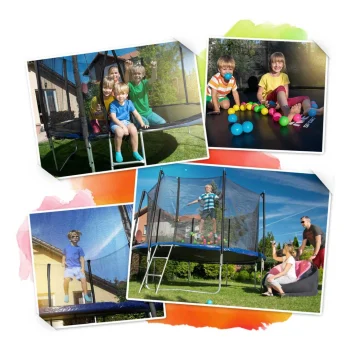 Vrtni Trampolin Neo Sport Ns 08w241 252 Cm, 8 Ft, Unutarnja Mreža I Ljestve 6