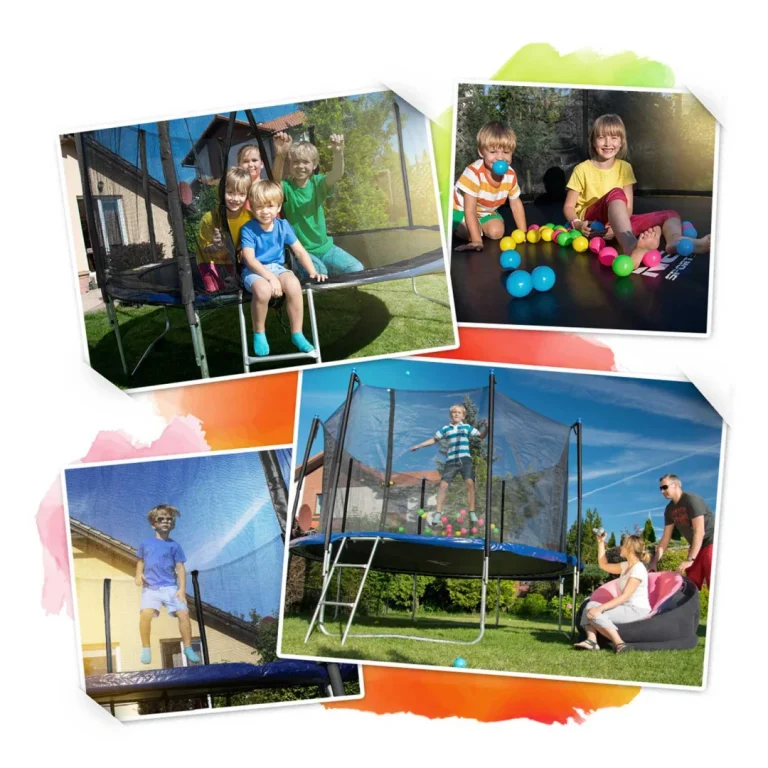Vrtni Trampolin Neo Sport Ns 08w241 252 Cm, 8 Ft, Unutarnja Mreža I Ljestve 6