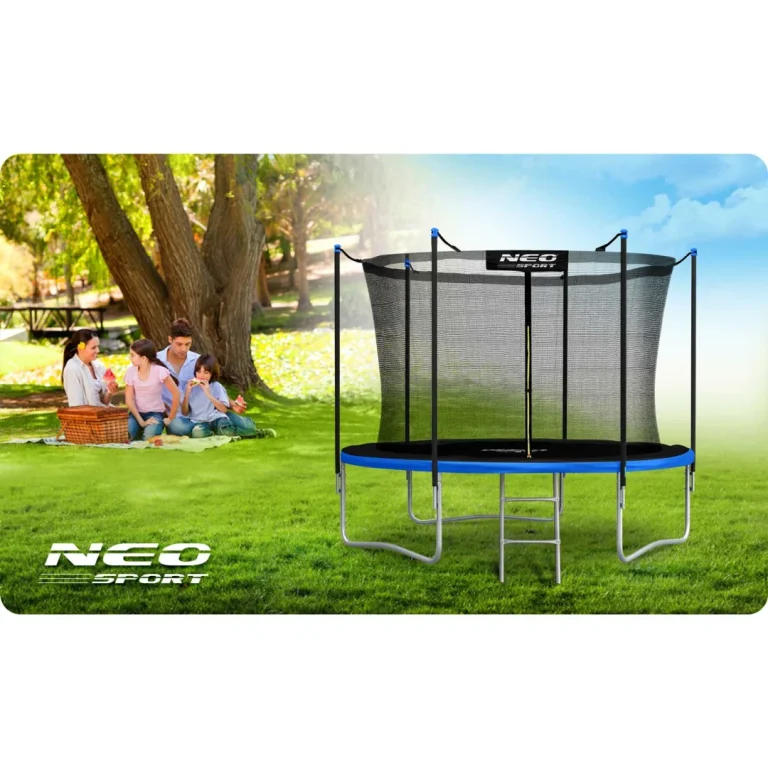 Vrtni Trampolin Neo Sport Ns 08w241 252 Cm, 8 Ft, Unutarnja Mreža I Ljestve 9