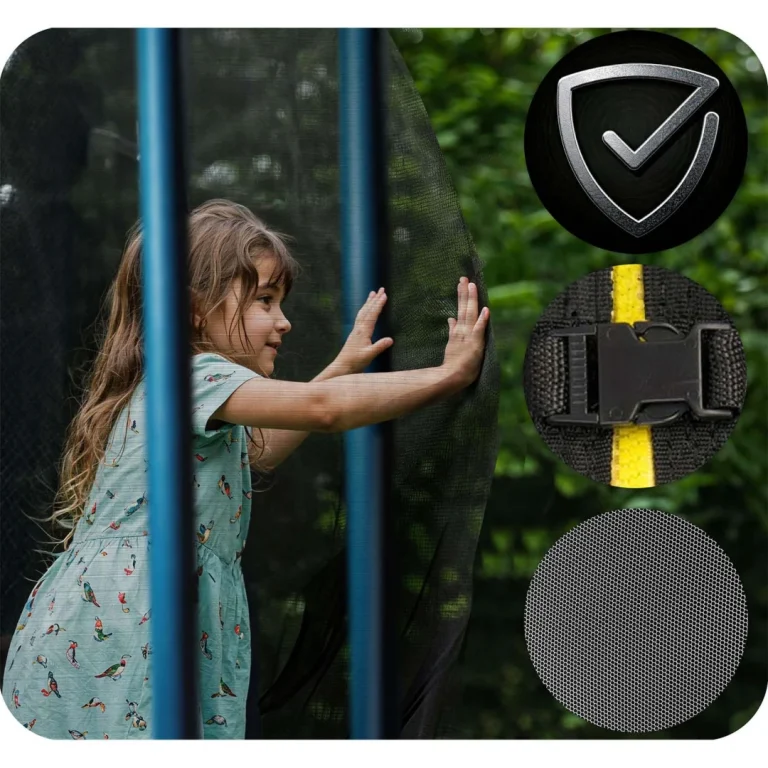 Vrtni Trampolin Neo Sport, Ø 252 Cm (8 Ft), Vanjska Mreža I Ljestve, Plava 10