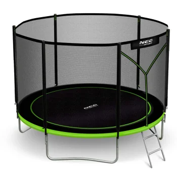Vrtni Trampolin Neo Sport, Ø 252 Cm (8 Ft), Vanjska Mreža I Ljestve, Siva, Var. Ns 08z231 2
