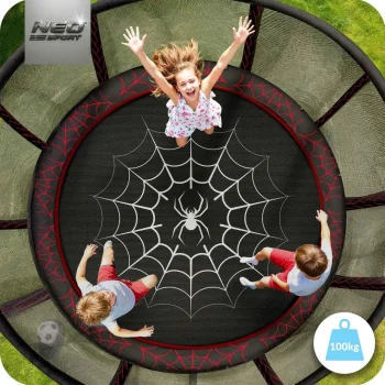 Vrtni Trampolin Neo Sport, Ø 252 Cm (8 Ft), Vanjska Mreža I Ljestve, Siva, Var. Ns 08z241 4