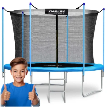Vrtni Trampolin Neo Sport, Ø 312 Cm (10 Ft), Unutarnja Mreža I Ljestve, Plava 13