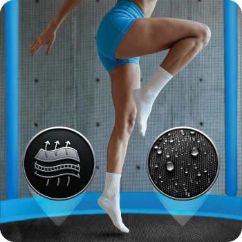 Vrtni Trampolin Neo Sport, Ø 312 Cm (10 Ft), Unutarnja Mreža I Ljestve, Plava 14