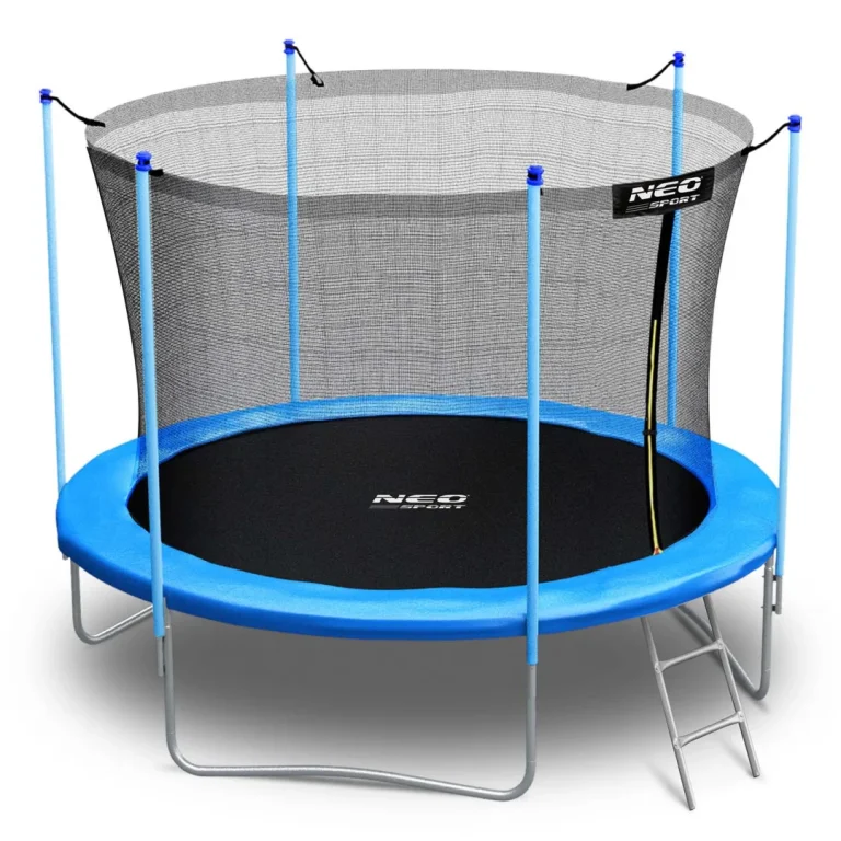 Vrtni Trampolin Neo Sport, Ø 312 Cm (10 Ft), Unutarnja Mreža I Ljestve, Plava 2