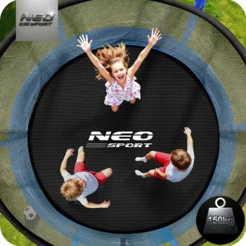 Vrtni Trampolin Neo Sport, Ø 312 Cm (10 Ft), Unutarnja Mreža I Ljestve, Plava 3