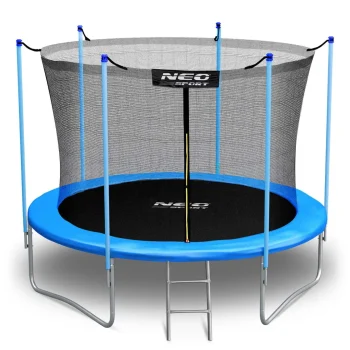 Vrtni Trampolin Neo Sport, Ø 312 Cm (10 Ft), Unutarnja Mreža I Ljestve, Plava 4