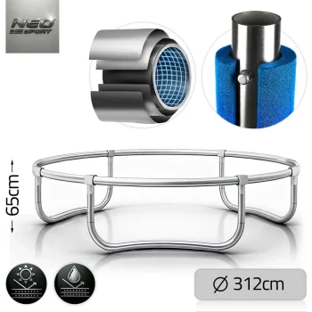 Vrtni Trampolin Neo Sport, Ø 312 Cm (10 Ft), Unutarnja Mreža I Ljestve, Plava 5