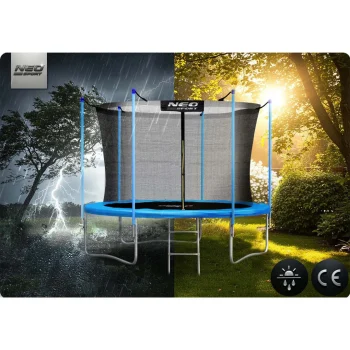 Vrtni Trampolin Neo Sport, Ø 312 Cm (10 Ft), Unutarnja Mreža I Ljestve, Plava 7