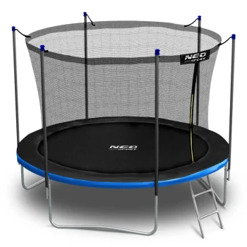 Vrtni Trampolin Neo Sport, Ø 312 Cm (10 Ft), Unutarnja Mreža I Ljestve, Siva, Var. Ns 10w241 2