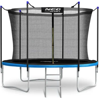 Vrtni Trampolin Neo Sport, Ø 312 Cm (10 Ft), Unutarnja Mreža I Ljestve, Siva, Var. Ns 10w241 3
