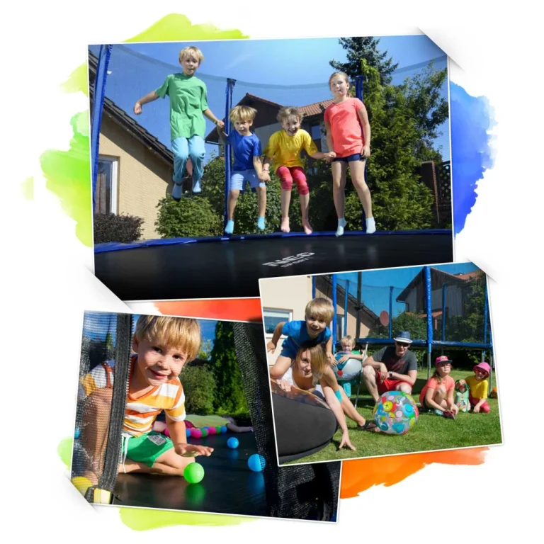 Vrtni Trampolin Neo Sport, Ø 312 Cm (10 Ft), Unutarnja Mreža I Ljestve, Siva, Var. Ns 10w241 7