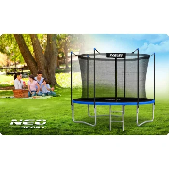 Vrtni Trampolin Neo Sport, Ø 312 Cm (10 Ft), Unutarnja Mreža I Ljestve, Siva, Var. Ns 10w241 9