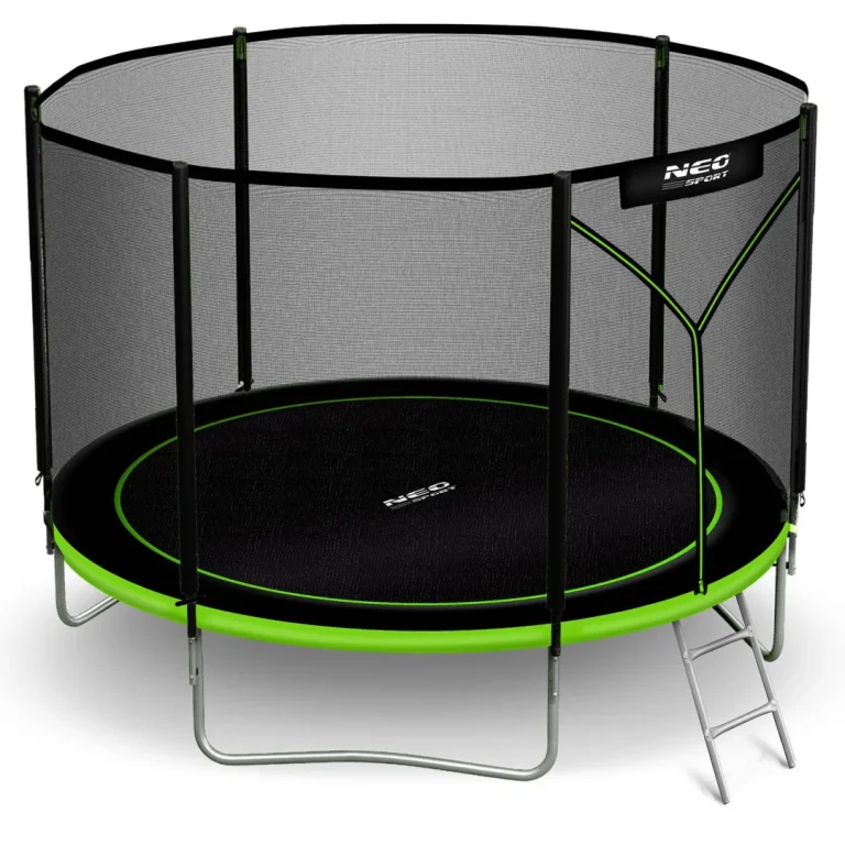 Vrtni Trampolin Neo Sport, Ø 312 Cm (10 Ft), Vanjska Mreža I Ljestve, Siva, Var. Ns 10z231 2
