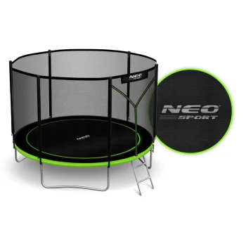Vrtni Trampolin Neo Sport, Ø 312 Cm (10 Ft), Vanjska Mreža I Ljestve, Siva, Var. Ns 10z231 3