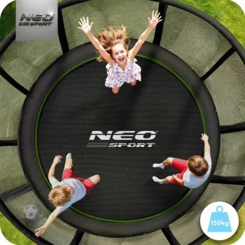 Vrtni Trampolin Neo Sport, Ø 312 Cm (10 Ft), Vanjska Mreža I Ljestve, Siva, Var. Ns 10z231 5