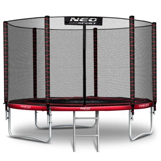 Vrtni Trampolin Neo Sport, Ø 312 Cm (10 Ft), Vanjska Mreža I Ljestve, Siva, Var. Ns 10z241 1