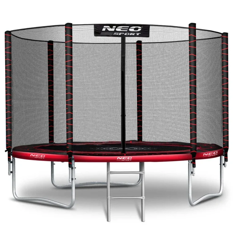 Vrtni Trampolin Neo Sport, Ø 312 Cm (10 Ft), Vanjska Mreža I Ljestve, Siva, Var. Ns 10z241 1
