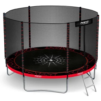 Vrtni Trampolin Neo Sport, Ø 312 Cm (10 Ft), Vanjska Mreža I Ljestve, Siva, Var. Ns 10z241 3