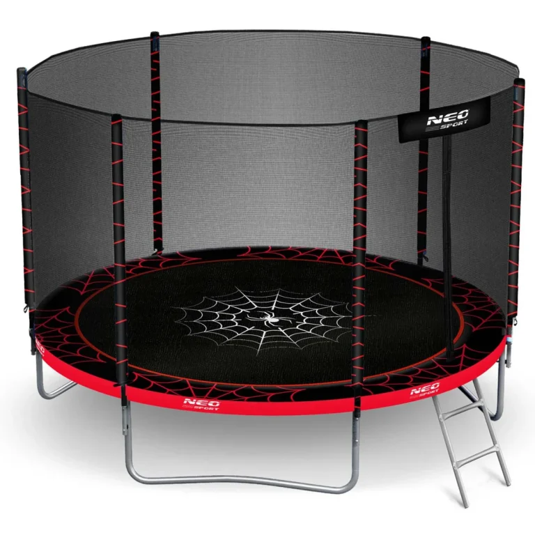 Vrtni Trampolin Neo Sport, Ø 312 Cm (10 Ft), Vanjska Mreža I Ljestve, Siva, Var. Ns 10z241 3