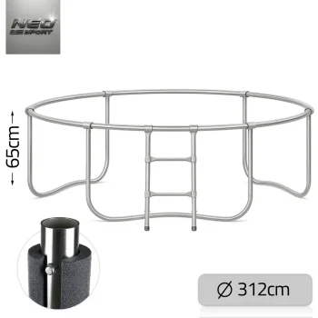 Vrtni Trampolin Neo Sport, Ø 312 Cm (10 Ft), Vanjska Mreža I Ljestve, Siva, Var. Ns 10z241 7