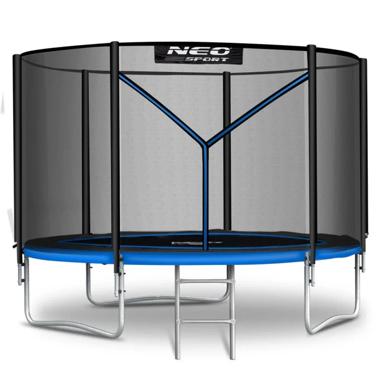 Vrtni Trampolin Neo Sport, Ø 312 Cm (10 Ft), Vanjska Mreža I Ljestve, Siva 1