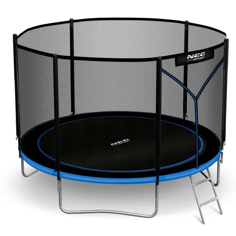 Vrtni Trampolin Neo Sport, Ø 312 Cm (10 Ft), Vanjska Mreža I Ljestve, Siva 2