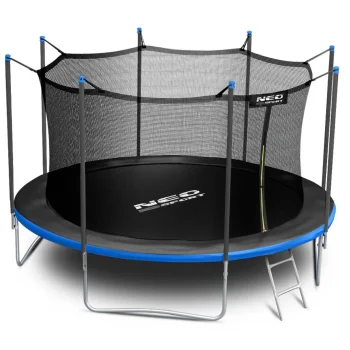 Vrtni Trampolin Neo Sport, Ø 374 Cm (12 Ft), Unutarnja Mreža I Ljestve, Siva, Var. Ns 12w241 12