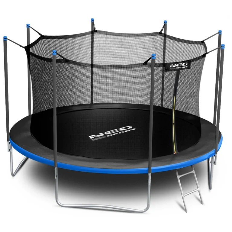 Vrtni Trampolin Neo Sport, Ø 374 Cm (12 Ft), Unutarnja Mreža I Ljestve, Siva, Var. Ns 12w241 12
