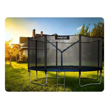 Vrtni Trampolin Neo Sport, Ø 374 Cm (12 Ft), Vanjska Mreža I Ljestve, Siva 4