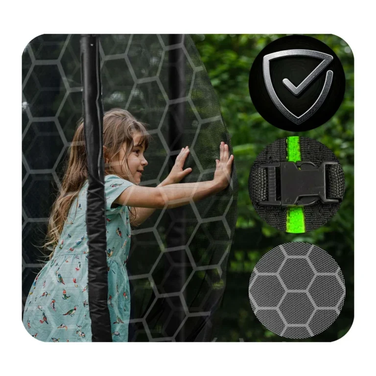 Vrtni Trampolin Neo Sport, Ø 404 Cm (13 Ft), Unutarnja Mreža I Ljestve, Siva, Var. Ns 13w231 10