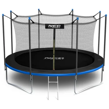 Vrtni Trampolin Neo Sport, Ø 404 Cm (13 Ft), Unutarnja Mreža I Ljestve, Siva, Var. Ns 13w241 13