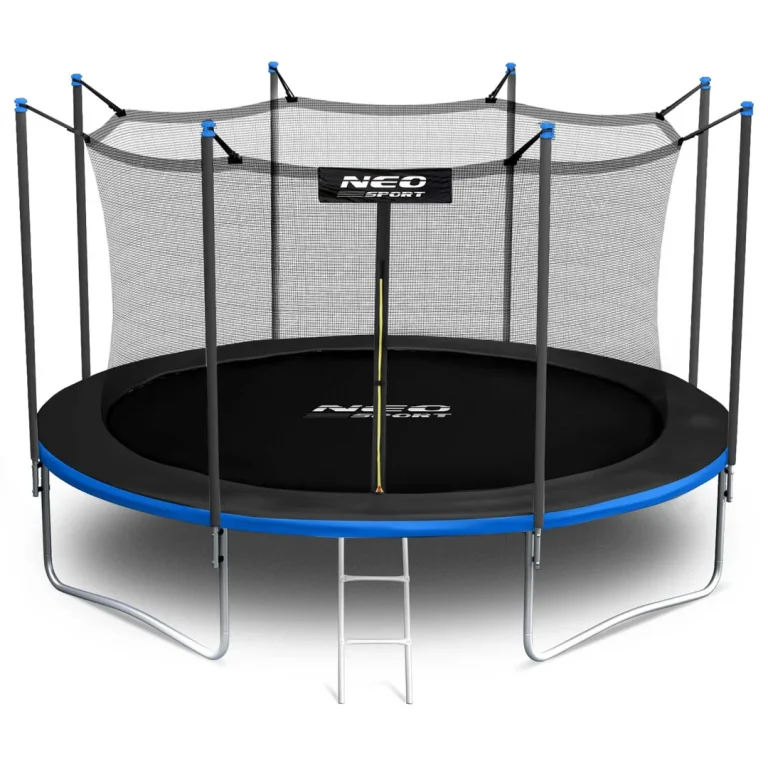 Vrtni Trampolin Neo Sport, Ø 404 Cm (13 Ft), Unutarnja Mreža I Ljestve, Siva, Var. Ns 13w241 13